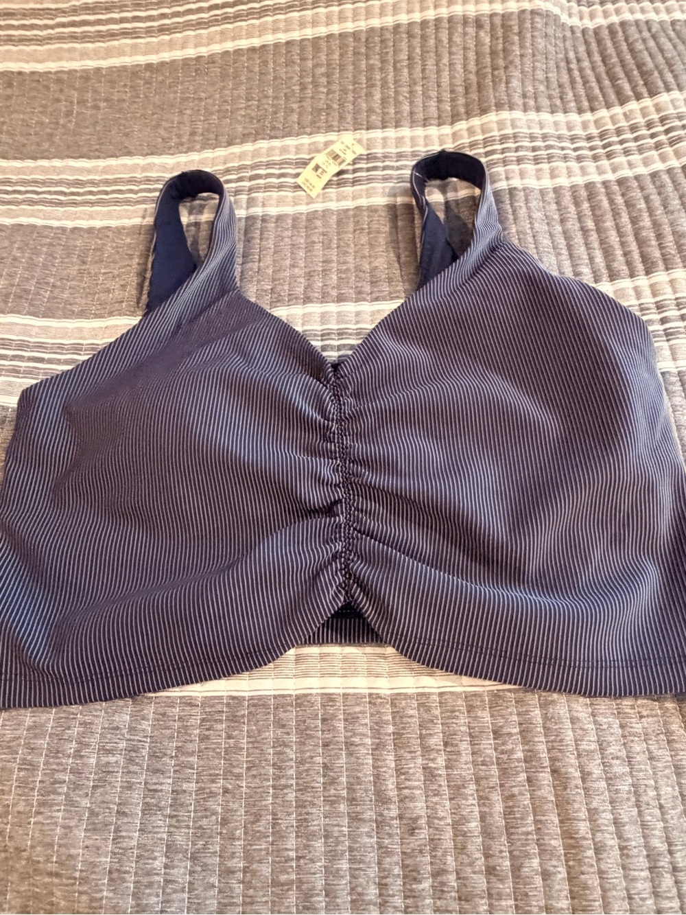 NWT Offline Women’s XL Navy Ruched Front Wireless Crop Tank
